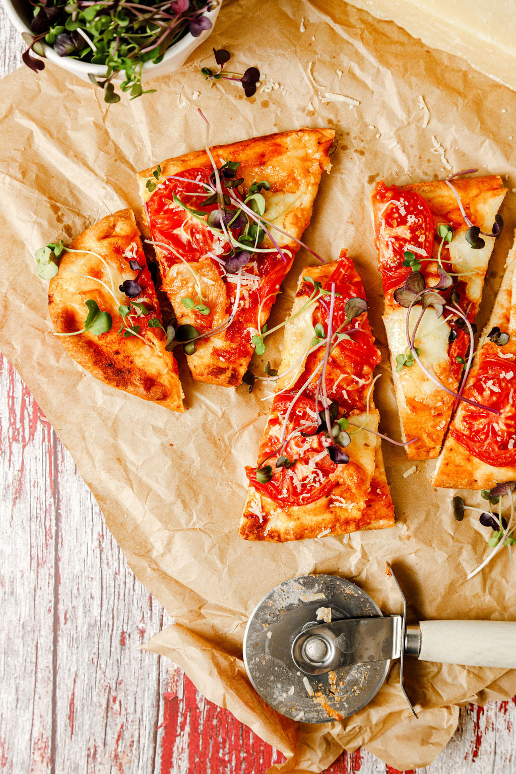 Spicy Mix Microgreens, Fraser Valley Pizza